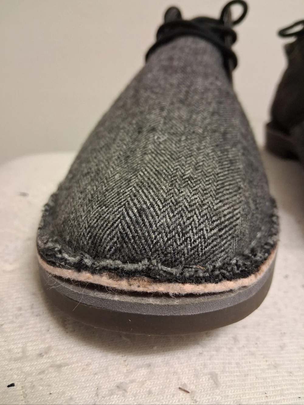 Men's Gray KENNETH COLE REACTION Herringbone Lace-Up Shoes size 11 M
